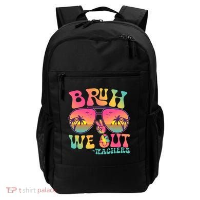 Funny Retro Bruh We Out Teachers Backpack