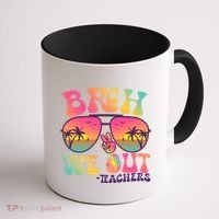 Funny Retro Bruh We Out Teachers Coffee Mug thumb 1
