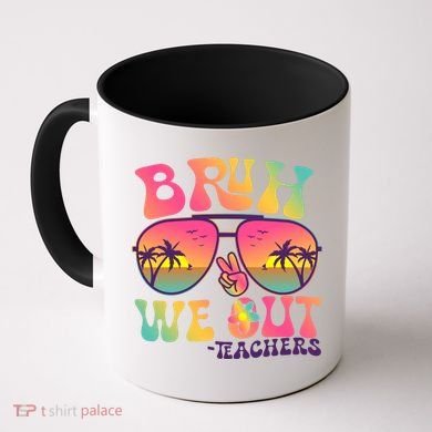Funny Retro Bruh We Out Teachers Coffee Mug