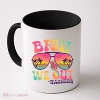 Funny Retro Bruh We Out Teachers Coffee Mug thumb 0