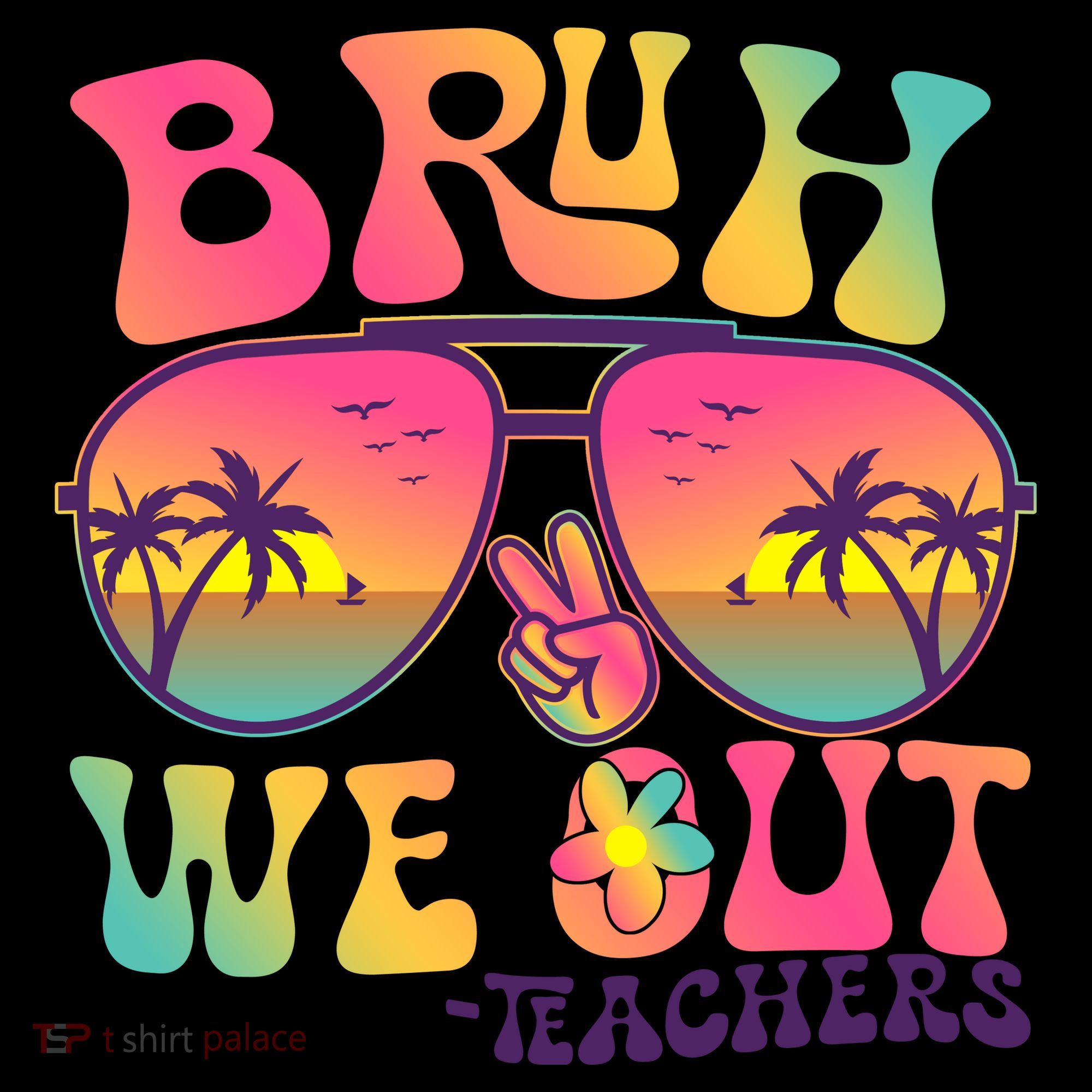 Funny Retro Bruh We Out Teachers Coffee Mug