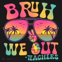 Funny Retro Bruh We Out Teachers Ornament thumb 1