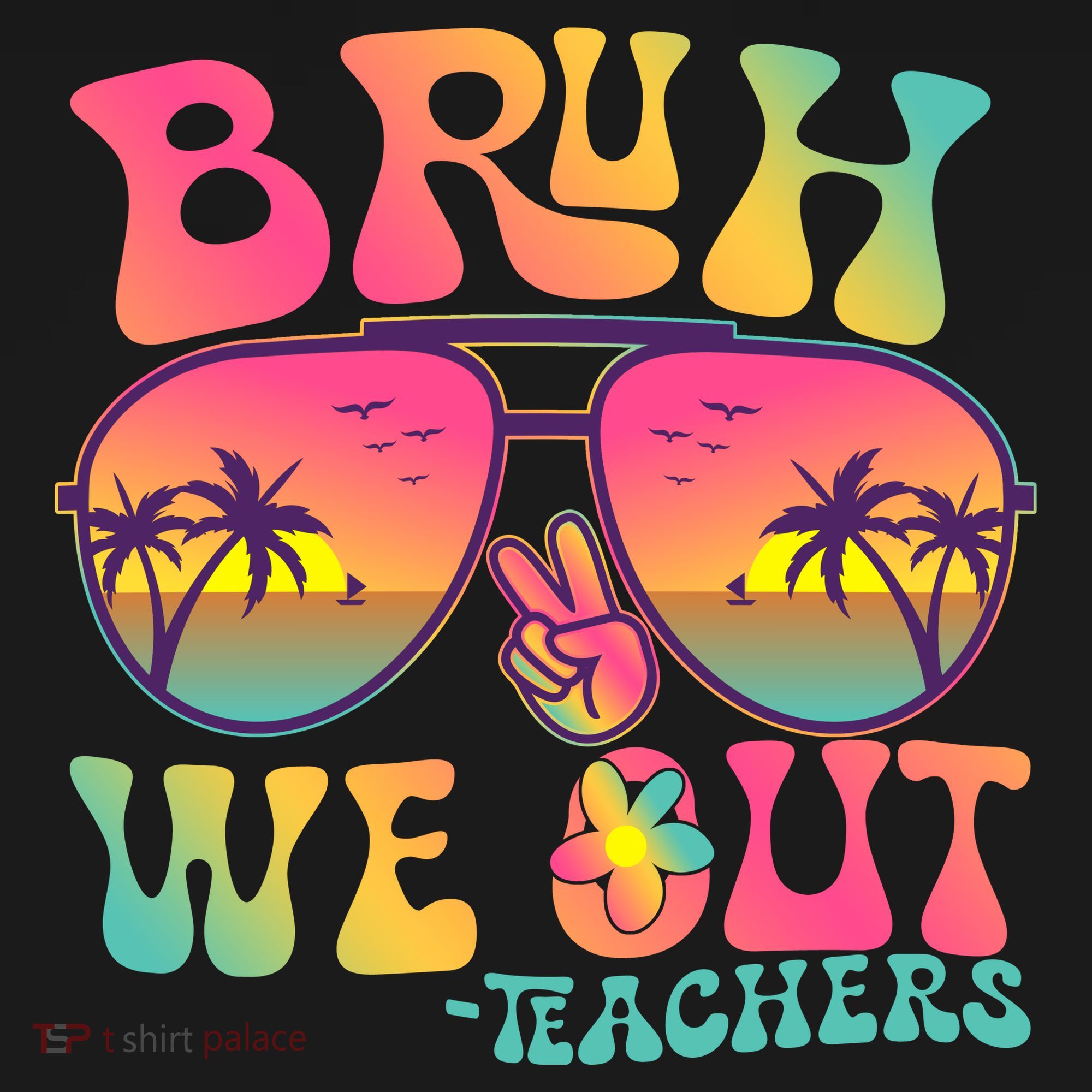 Funny Retro Bruh We Out Teachers Ornament