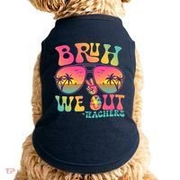 Funny Retro Bruh We Out Teachers Doggie Tank thumb 0