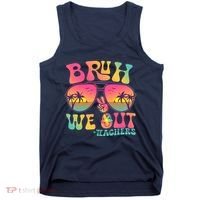 Funny Retro Bruh We Out Teachers Tank Top thumb 0