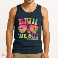 Funny Retro Bruh We Out Teachers Tank Top thumb 3
