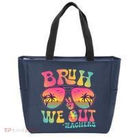 Funny Retro Bruh We Out Teachers Tote Bag thumb 0
