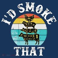 Funny Retro BBQ Party Smoker Chef I'd Smoke That Women's Tank Top thumb 5