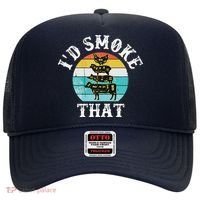 Funny Retro BBQ Party Smoker Chef I'd Smoke That Hat thumb 0