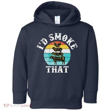 Funny Retro BBQ Party Smoker Chef I'd Smoke That Toddler Hoodie