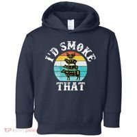 Funny Retro BBQ Party Smoker Chef I'd Smoke That Toddler Hoodie thumb 0