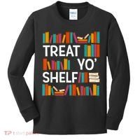 Funny Reading Book Lover Reader Librarian Nerdy Pun Kids Long Sleeve Shirt thumb 0