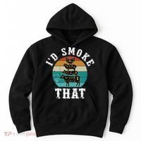Funny Retro Bbq Party Smoker Chef Dad Gift ID Smoke That Hoodie thumb 0