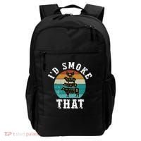 Funny Retro Bbq Party Smoker Chef Dad Gift ID Smoke That Backpack thumb 0