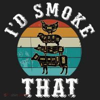 Funny Retro Bbq Party Smoker Chef Dad Gift ID Smoke That Beanie thumb 2