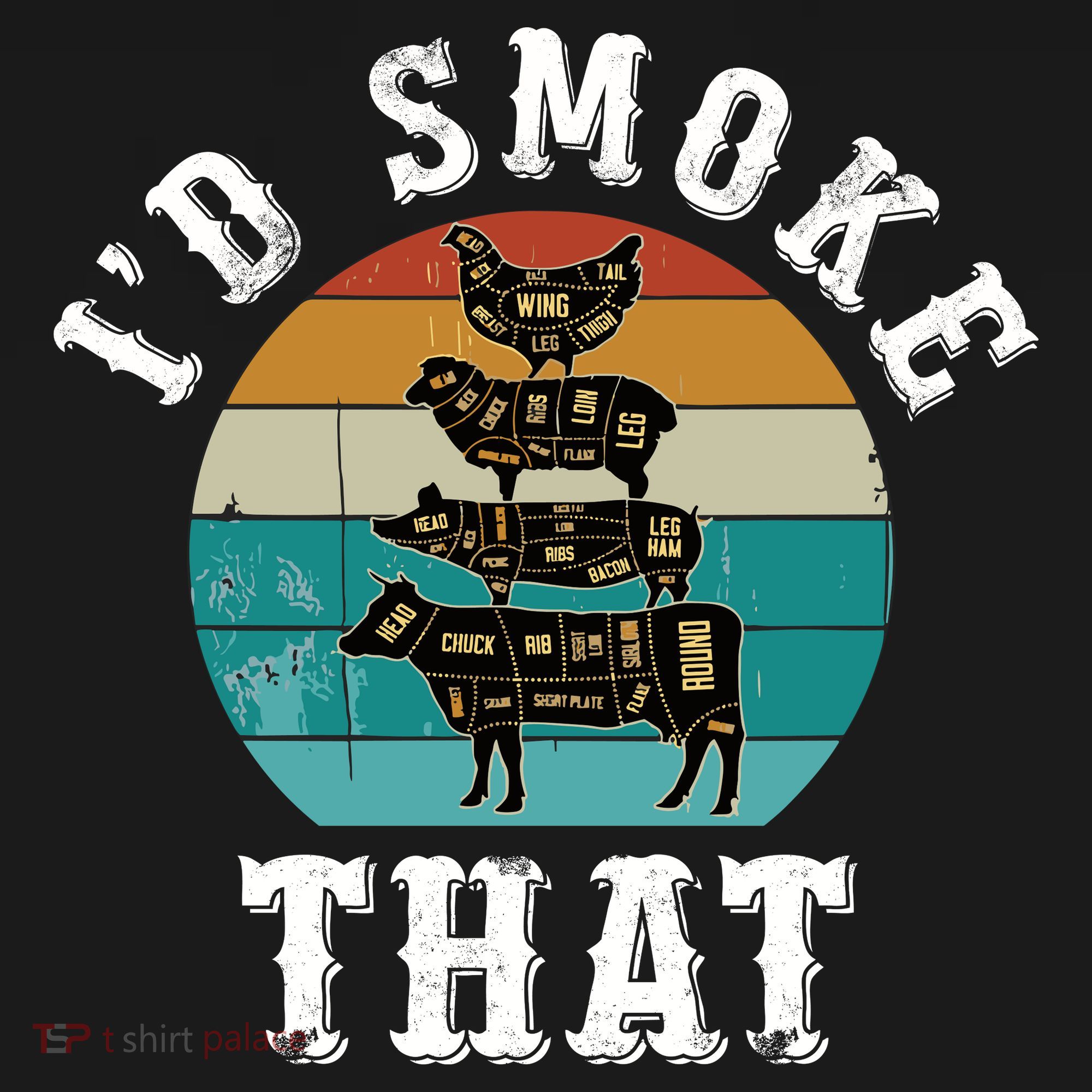Funny Retro Bbq Party Smoker Chef Dad Gift ID Smoke That Women's Hoodie