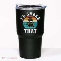 Funny Retro Bbq Party Smoker Chef Dad Gift ID Smoke That Tumbler thumb 0