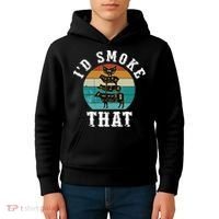 Funny Retro Bbq Party Smoker Chef Dad Gift ID Smoke That Kids Hoodie thumb 4