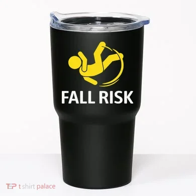 Fall Risk Balance Issues Funny Fall Risk Tumbler