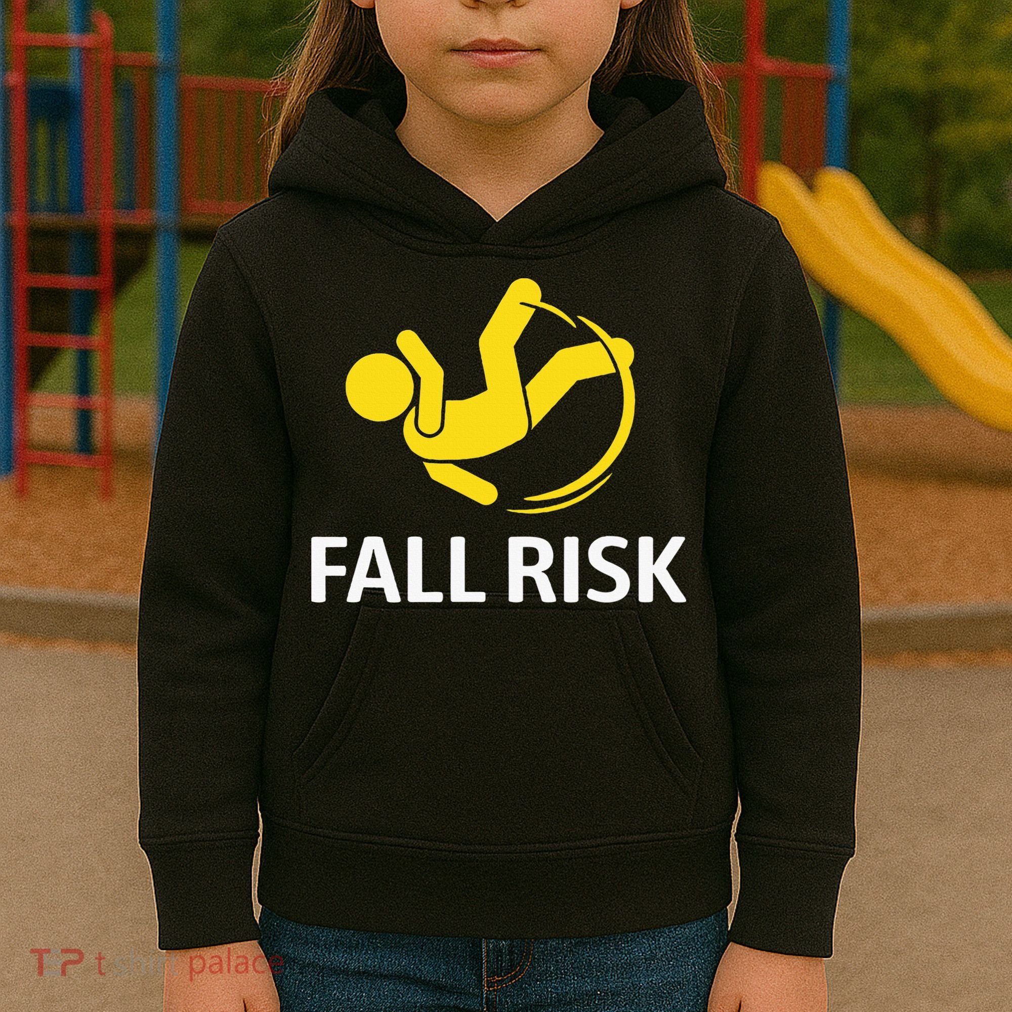 Fall Risk Balance Issues Funny Fall Risk Kids Hoodie