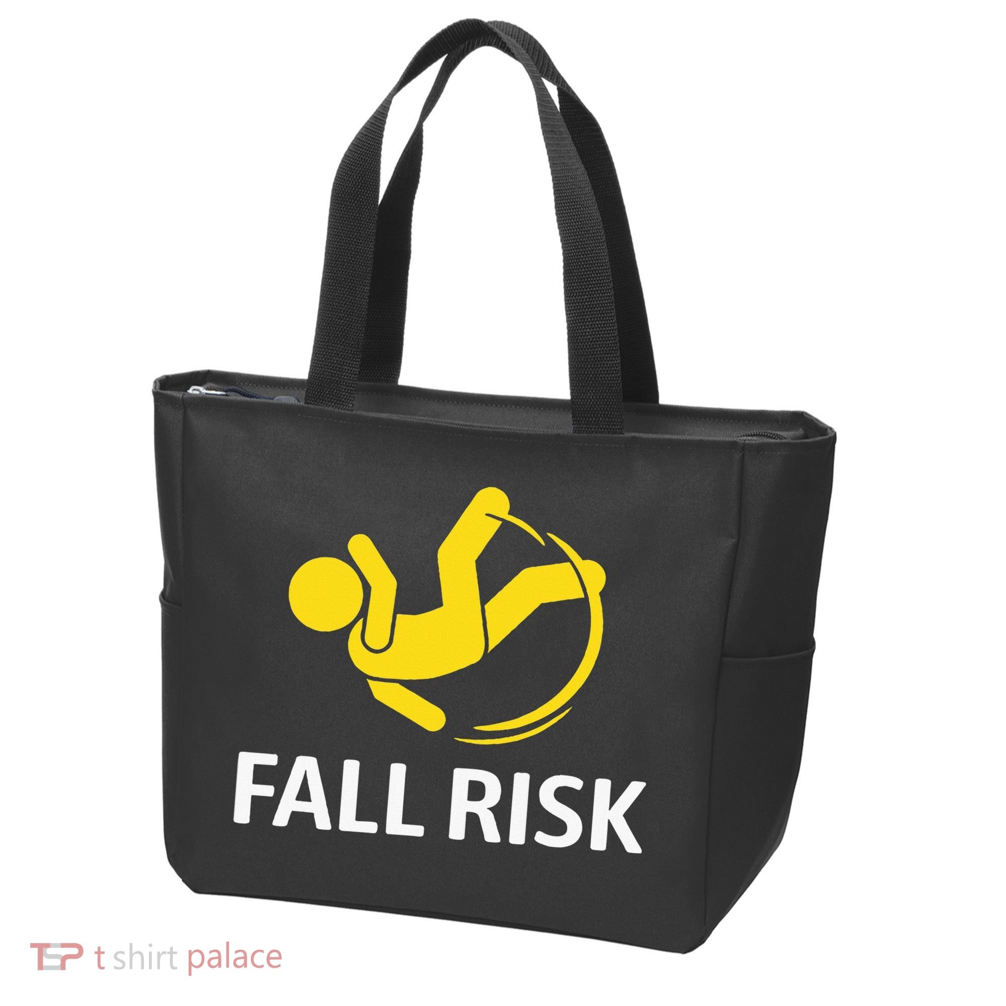 Fall Risk Balance Issues Funny Fall Risk Tote Bag