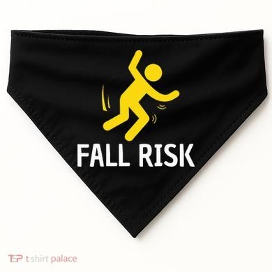 Fall Risk Balance Issues Funny Fall Risk USA-Made Doggie Bandana