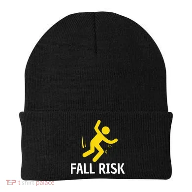 Fall Risk Balance Issues Funny Fall Risk Beanie