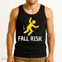Fall Risk Balance Issues Funny Fall Risk Tank Top thumb 3
