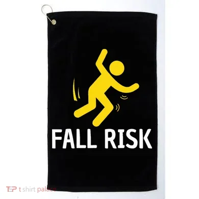 Fall Risk Balance Issues Funny Fall Risk Golf Towel