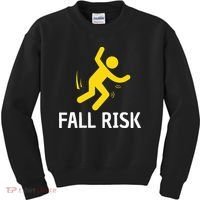 Fall Risk Balance Issues Funny Fall Risk Kids Sweatshirt thumb 0