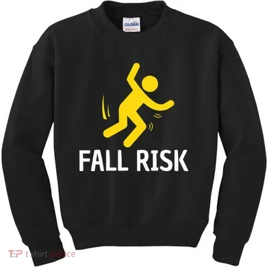 Fall Risk Balance Issues Funny Fall Risk Kids Sweatshirt