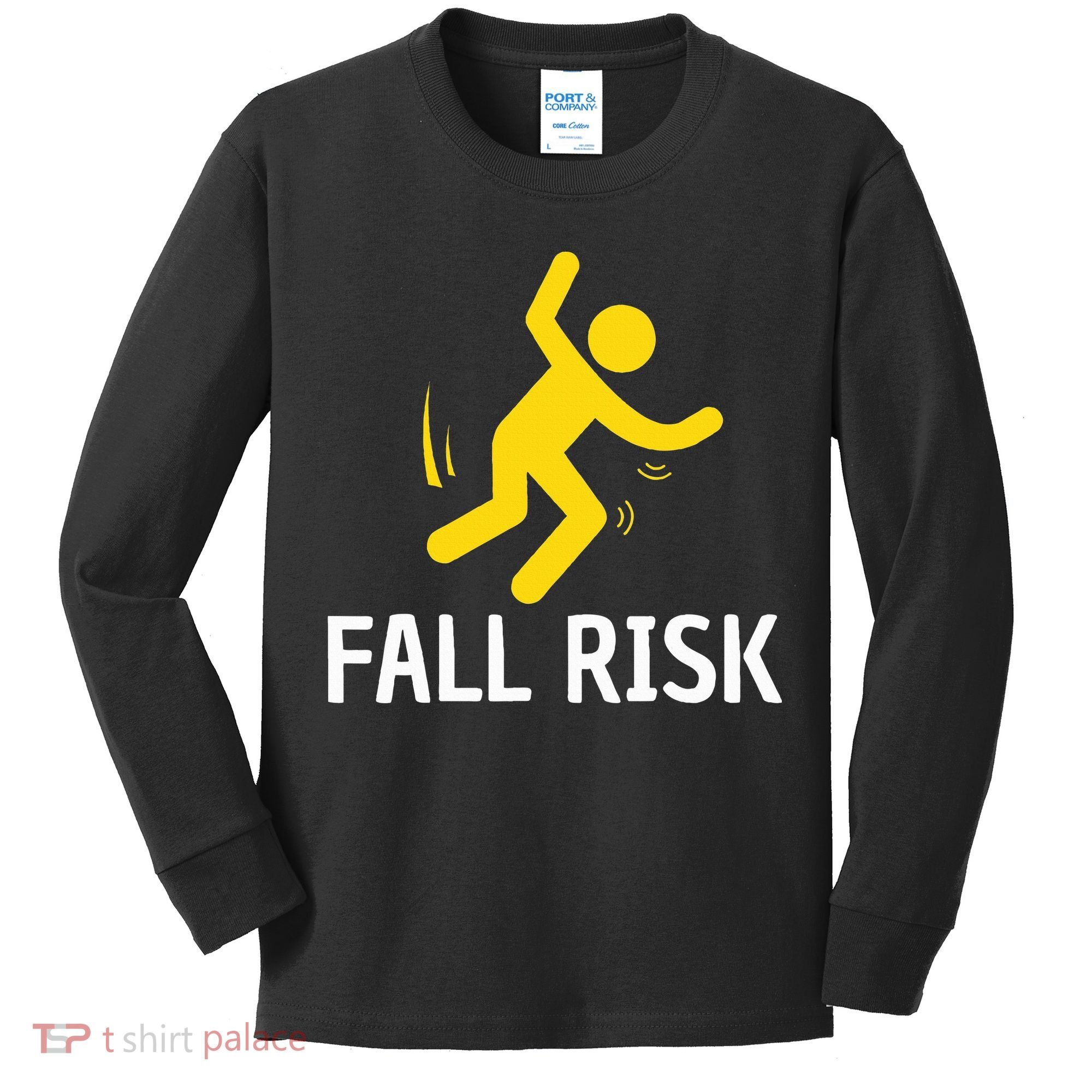 Fall Risk Balance Issues Funny Fall Risk Kids Long Sleeve Shirt