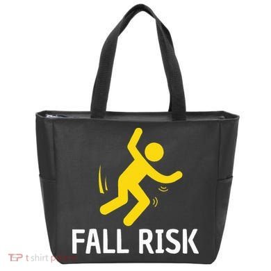 Fall Risk Balance Issues Funny Fall Risk Tote Bag