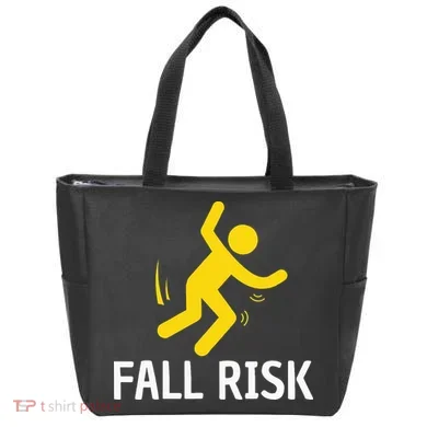 Fall Risk Balance Issues Funny Fall Risk Tote Bag