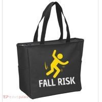 Fall Risk Balance Issues Funny Fall Risk Tote Bag thumb 2