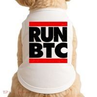 Funny Run BTC Bitcoin Logo Doggie Tank thumb 0