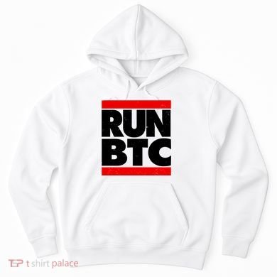 Funny Run BTC Bitcoin Logo Hoodie
