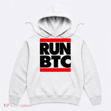 Funny Run BTC Bitcoin Logo Hoodie