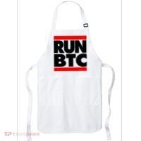 Funny Run BTC Bitcoin Logo Apron thumb 0