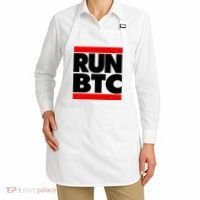 Funny Run BTC Bitcoin Logo Apron thumb 2
