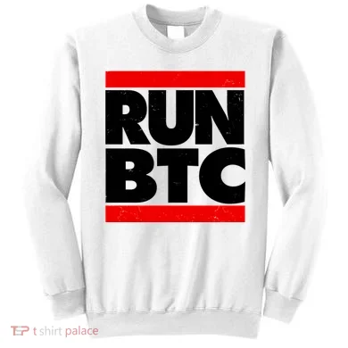 Funny Run BTC Bitcoin Logo Sweatshirt