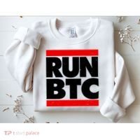 Funny Run BTC Bitcoin Logo Sweatshirt thumb 2
