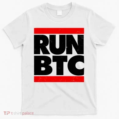 Funny Run BTC Bitcoin Logo T-Shirt