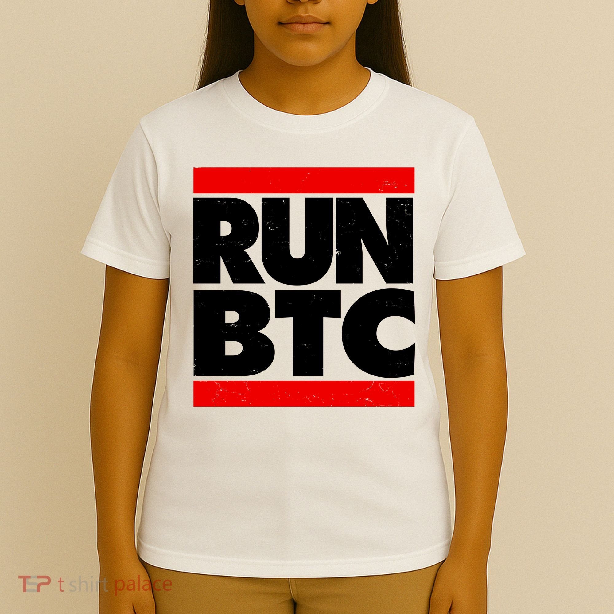 Funny Run BTC Bitcoin Logo T-Shirt
