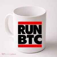 Funny Run BTC Bitcoin Logo Coffee Mug thumb 0