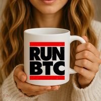 Funny Run BTC Bitcoin Logo Coffee Mug thumb 3