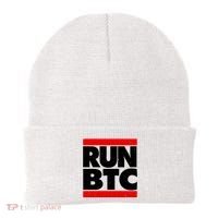 Funny Run BTC Bitcoin Logo Beanie thumb 0