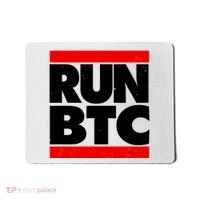 Funny Run BTC Bitcoin Logo Mousepad thumb 0