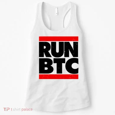 Funny Run BTC Bitcoin Logo Women's Tank Top
