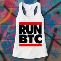 Funny Run BTC Bitcoin Logo Women's Tank Top thumb 3